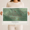 Map of Whitehall, Montana, 12 x 18 inch unframed archival matte print