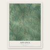 Advance, North Carolina map print, the full design