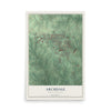 Map of Archdale, North Carolina, 12 x 18 inch unframed archival matte print