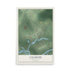 Map of Calabash, North Carolina, 12 x 18 inch unframed archival matte print