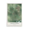 Map of Carolina Shores, North Carolina, 12 x 18 inch unframed archival matte print