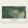 Chinquapin, North Carolina map print, the full design