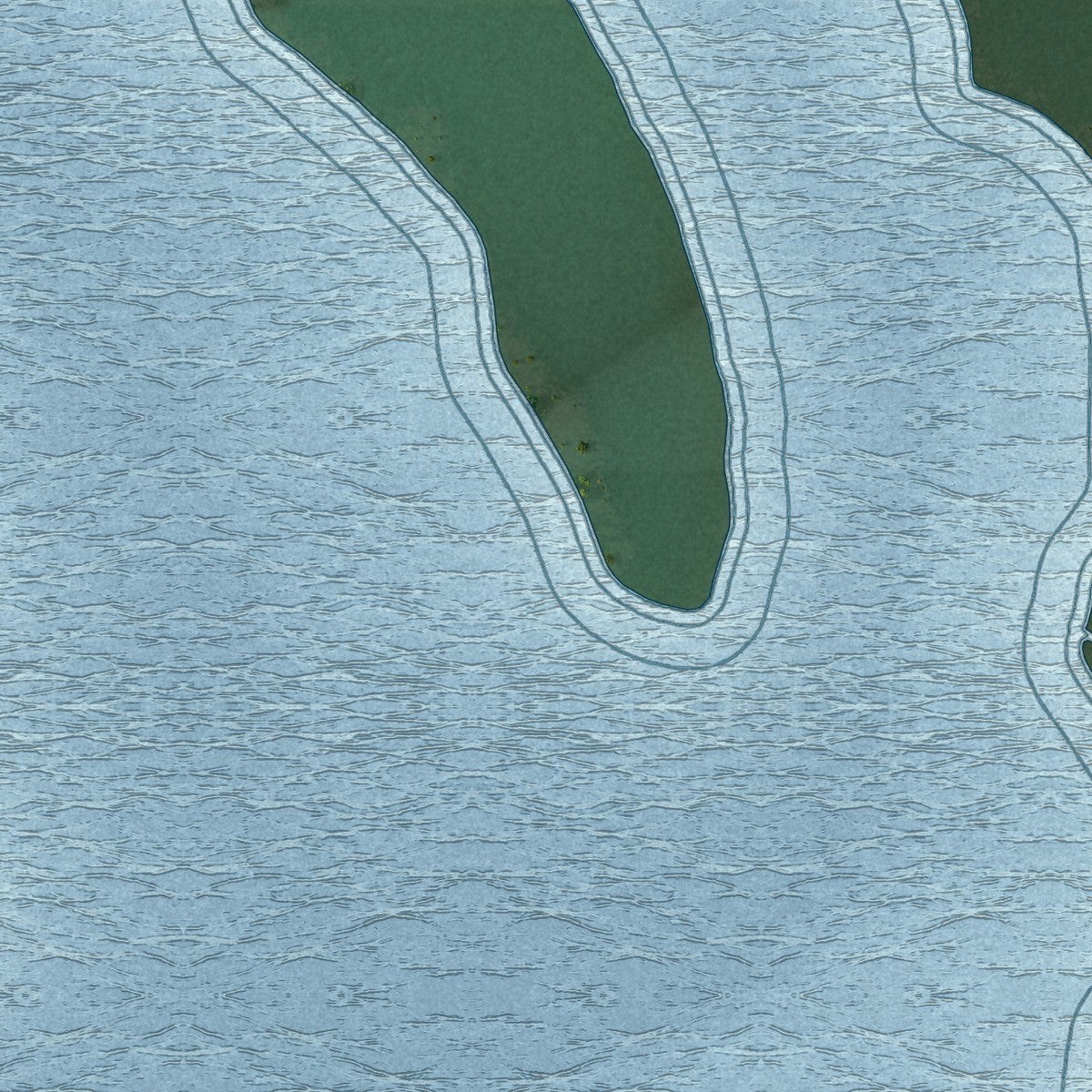 Close-up of the map of Chowan, North Carolina print showing street and building detail