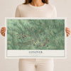 Map of Conover, North Carolina, 12 x 18 inch unframed archival matte print