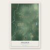 Ingold, North Carolina map print, the full design