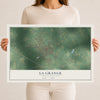Map of La Grange, North Carolina, 12 x 18 inch unframed archival matte print