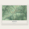 Ruffin, North Carolina map print, the full design