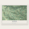 Scotts, North Carolina map print, the full design
