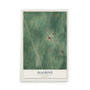 Map of Seagrove, North Carolina, 12 x 18 inch unframed archival matte print