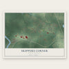 Skippers Corner, North Carolina map print, the full design
