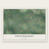 South Rosemary, North Carolina map print, the full design