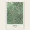 Toast, North Carolina map print, the full design
