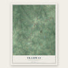 Tramway, North Carolina map print, the full design