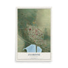 Map of Anamoose, North Dakota, 12 x 18 inch unframed archival matte print