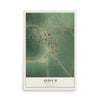 Map of Ardoch, North Dakota, 12 x 18 inch unframed archival matte print
