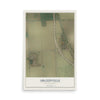 Map of Argusville, North Dakota, 12 x 18 inch unframed archival matte print