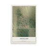 Map of Arnegard, North Dakota, 12 x 18 inch unframed archival matte print