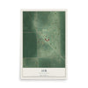 Map of Ayr, North Dakota, 12 x 18 inch unframed archival matte print