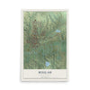 Map of Beulah, North Dakota, 12 x 18 inch unframed archival matte print