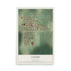 Map of Cando, North Dakota, 12 x 18 inch unframed archival matte print