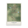 Map of Casselton, North Dakota, 12 x 18 inch unframed archival matte print
