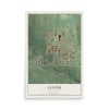 Map of Center, North Dakota, 12 x 18 inch unframed archival matte print