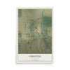 Map of Christine, North Dakota, 12 x 18 inch unframed archival matte print