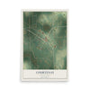 Map of Courtenay, North Dakota, 12 x 18 inch unframed archival matte print