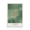 Map of Davenport, North Dakota, 12 x 18 inch unframed archival matte print