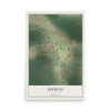 Map of Deering, North Dakota, 12 x 18 inch unframed archival matte print