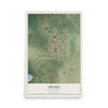 Map of Drake, North Dakota, 12 x 18 inch unframed archival matte print