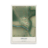 Map of Dwight, North Dakota, 12 x 18 inch unframed archival matte print