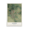 Map of Edinburg, North Dakota, 12 x 18 inch unframed archival matte print
