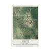 Map of Esmond, North Dakota, 12 x 18 inch unframed archival matte print