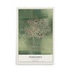 Map of Fessenden, North Dakota, 12 x 18 inch unframed archival matte print