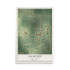 Map of Fullerton, North Dakota, 12 x 18 inch unframed archival matte print