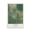 Map of Glenfield, North Dakota, 12 x 18 inch unframed archival matte print