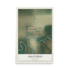 Map of Great Bend, North Dakota, 12 x 18 inch unframed archival matte print