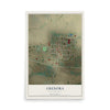 Map of Grenora, North Dakota, 12 x 18 inch unframed archival matte print