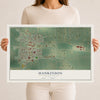 Map of Hankinson, North Dakota, 12 x 18 inch unframed archival matte print