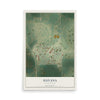 Map of Havana, North Dakota, 12 x 18 inch unframed archival matte print