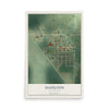 Map of Hazelton, North Dakota, 12 x 18 inch unframed archival matte print