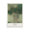Map of Hoople, North Dakota, 12 x 18 inch unframed archival matte print