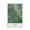 Map of Kathryn, North Dakota, 12 x 18 inch unframed archival matte print
