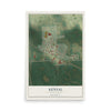Map of Kensal, North Dakota, 12 x 18 inch unframed archival matte print