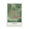 Map of Larimore, North Dakota, 12 x 18 inch unframed archival matte print