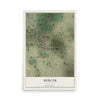 Map of Mercer, North Dakota, 12 x 18 inch unframed archival matte print