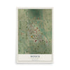 Map of Munich, North Dakota, 12 x 18 inch unframed archival matte print