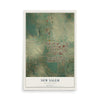 Map of New Salem, North Dakota, 12 x 18 inch unframed archival matte print