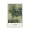 Map of Niagara, North Dakota, 12 x 18 inch unframed archival matte print